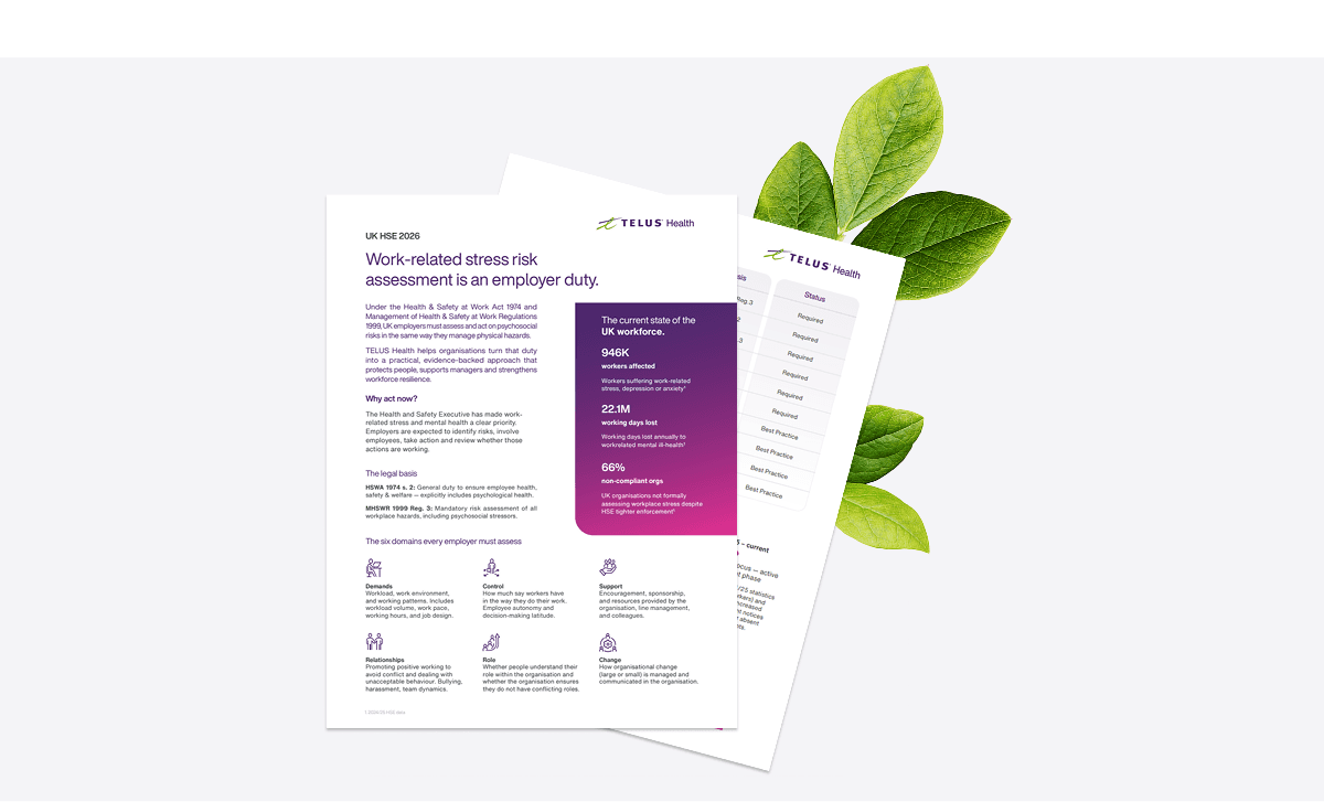 Understanding HSE psychosocial risk assessment in the UK | TELUS Health
